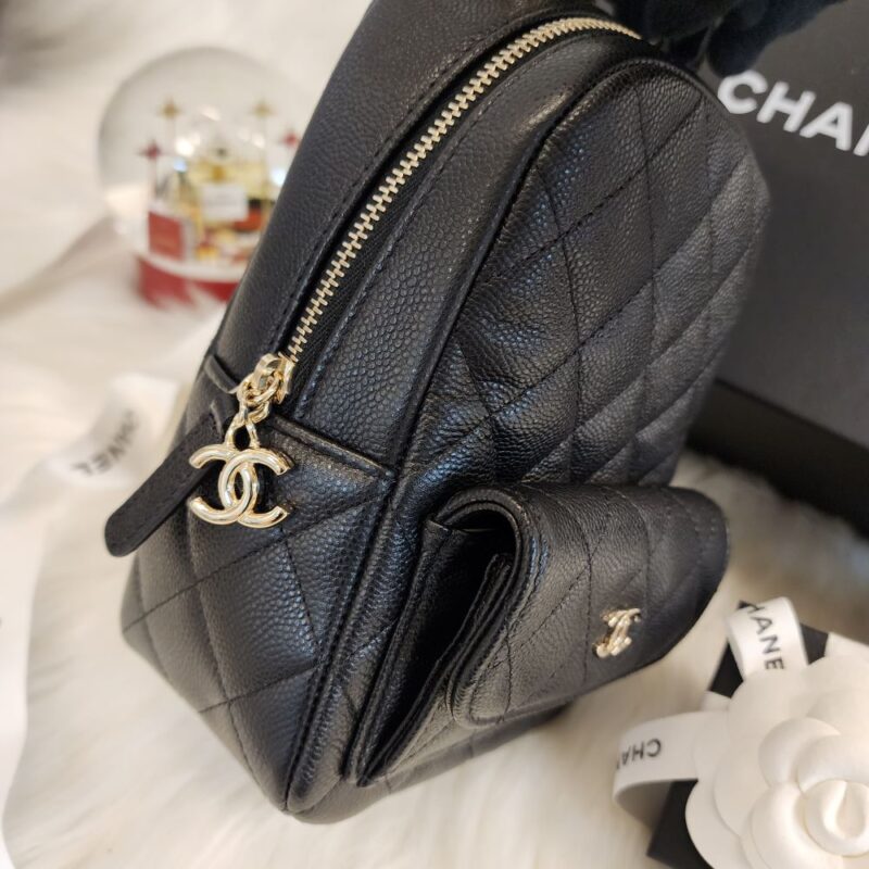 Chanel 24c mini淡金扣小書包